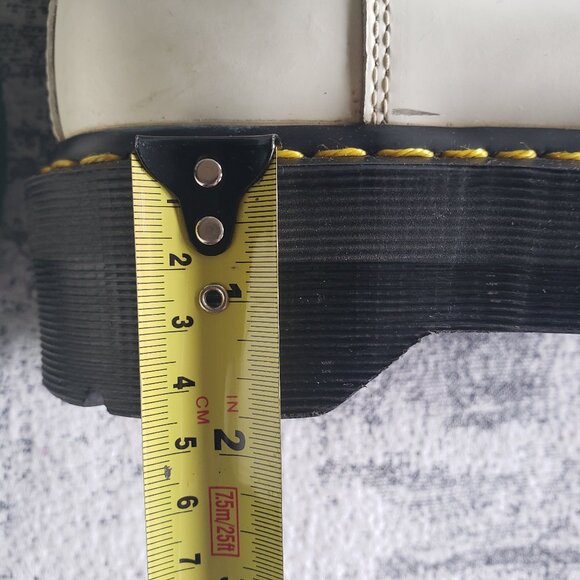 White Doc Marten Platform Quad Chelsea Boots Size 6 [Men's Sz5] - Picture 16 of 16